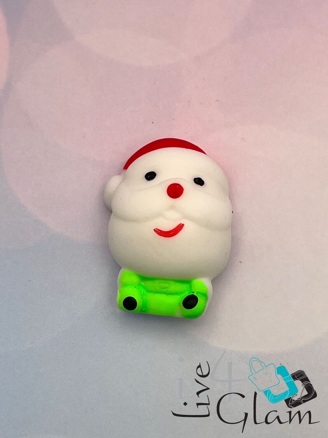 Christmas Mochi  Squishy Toy Santa Head