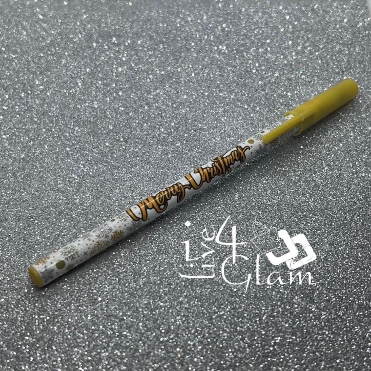 Yellow Merry Christmas Ball Point Pen