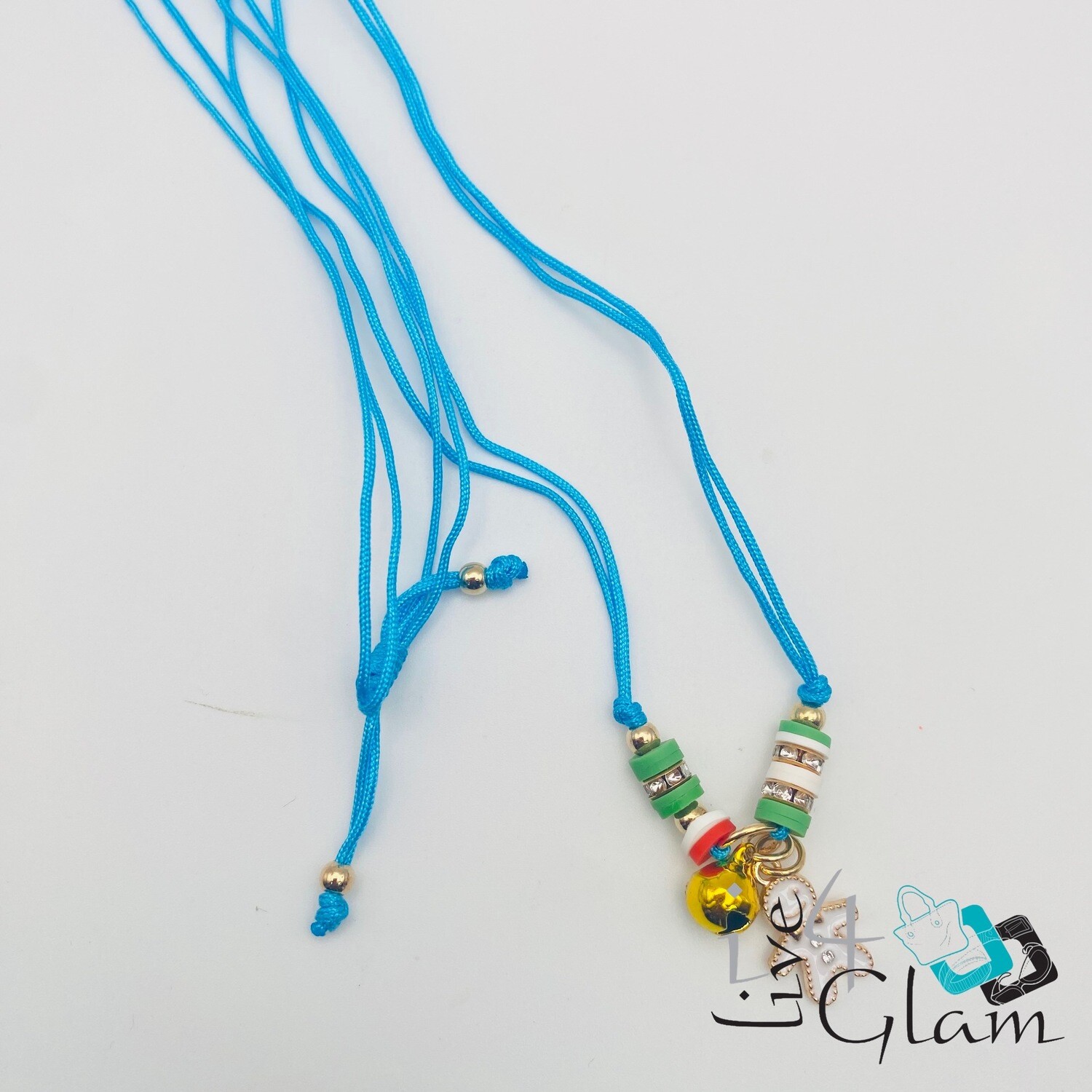 Gingerbread Man Pull String Necklace w Bell