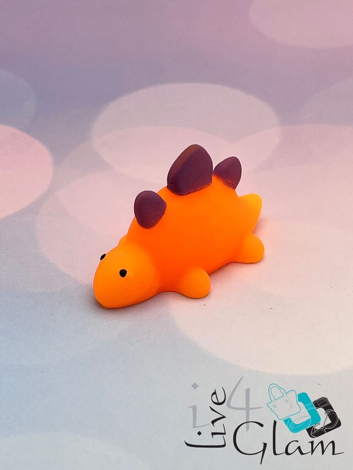 Squish Mochi Orange Dinosaur