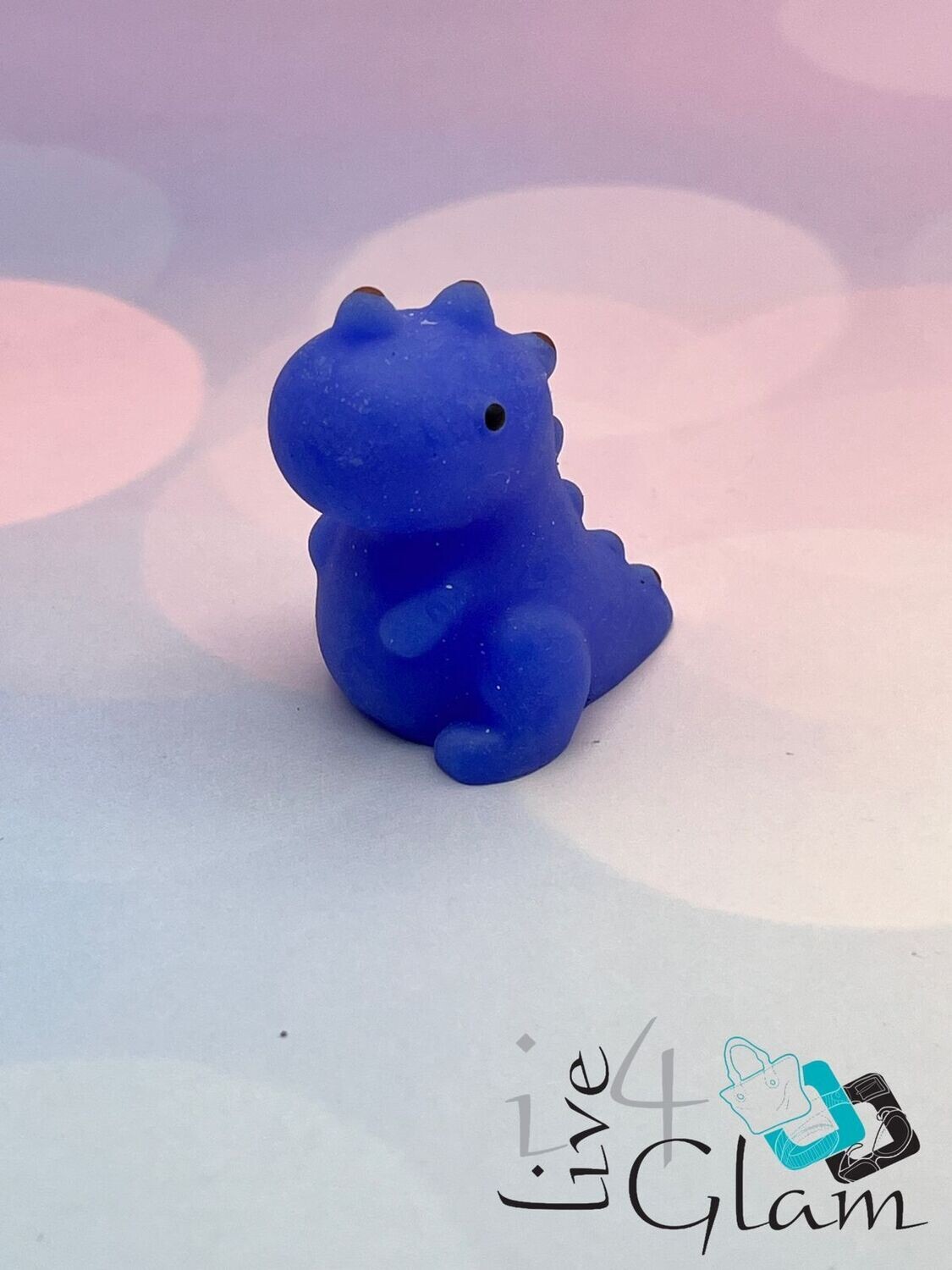Squish Mochi Blue Dinosaur