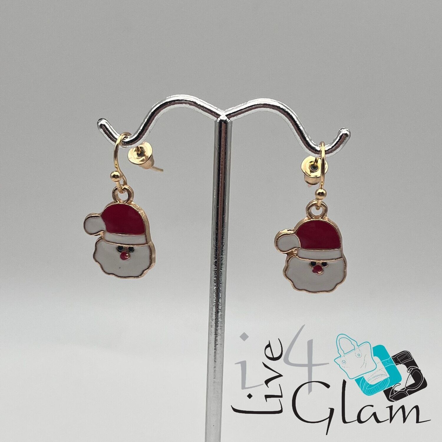 Christmas Hanging Earring Santa&#39;s Head