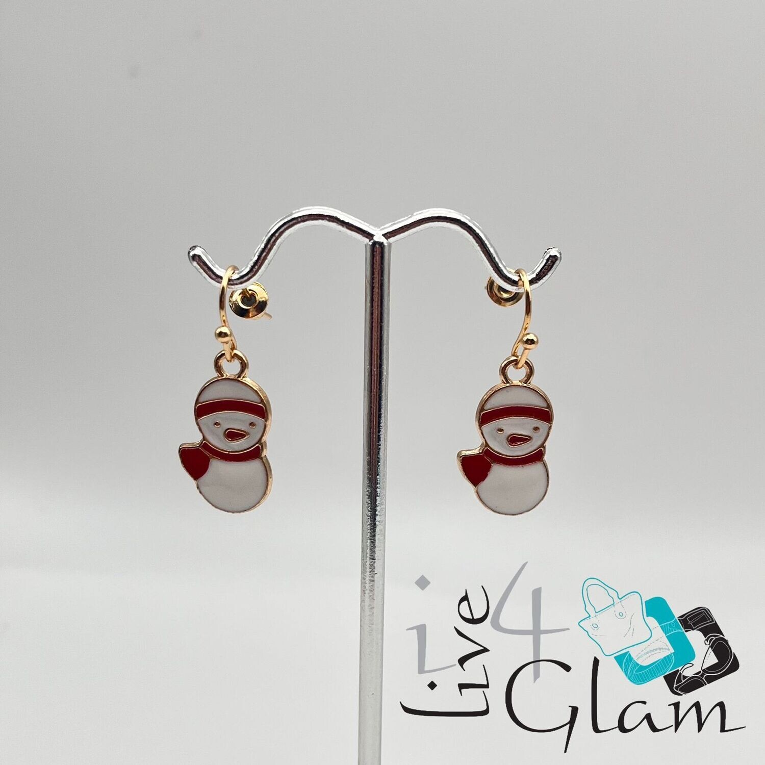 Christmas Hanging Earring Small Snowman