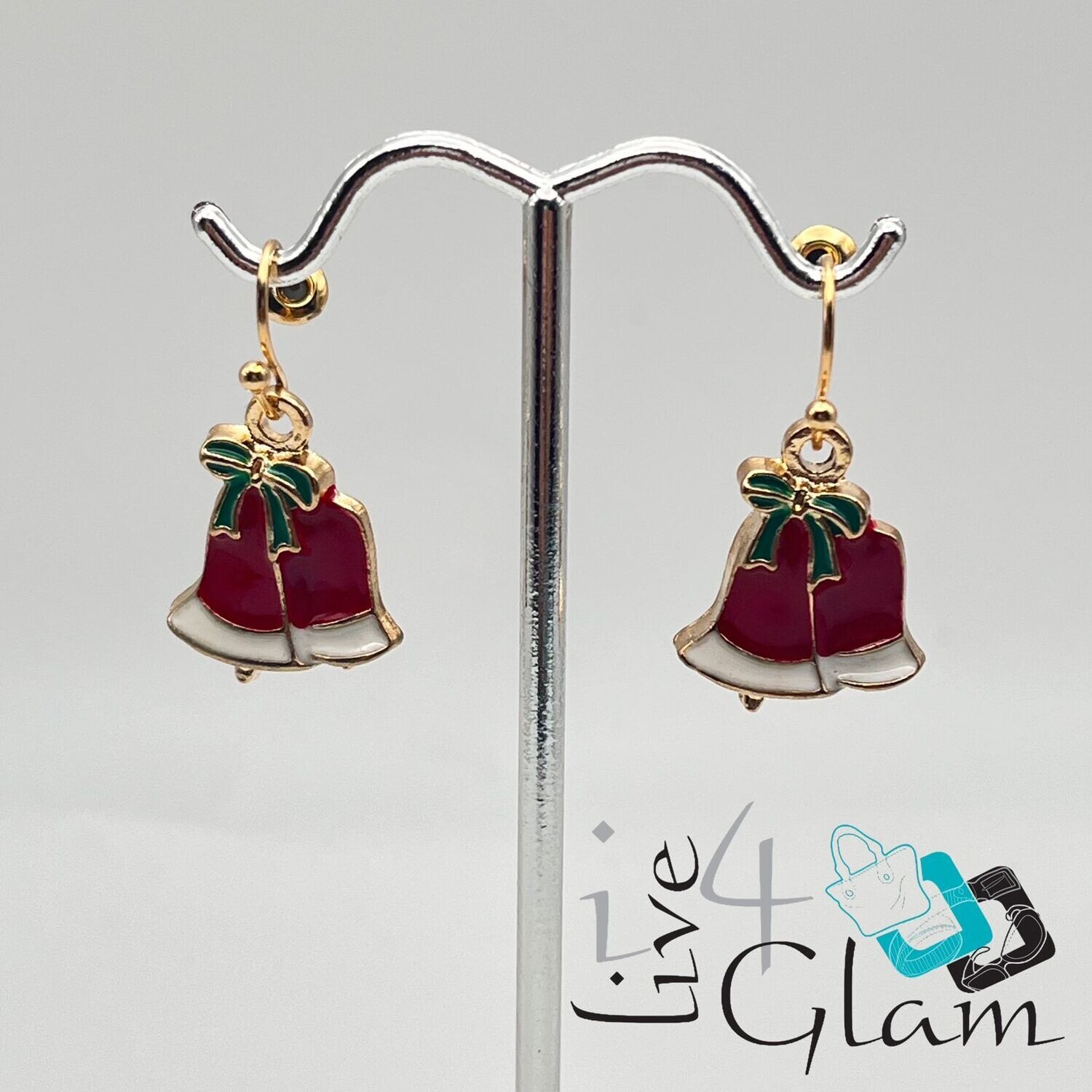 Christmas Hanging Earring Red Bell