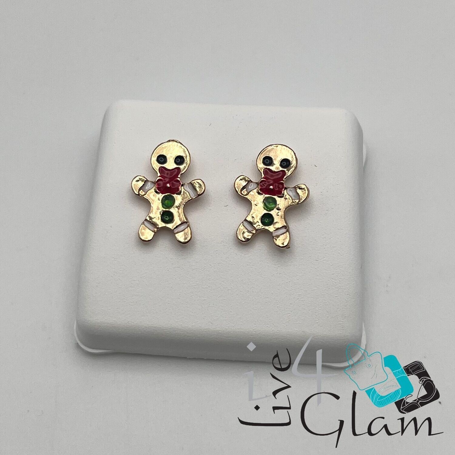Christmas Stud Earring Gingerbread Man
