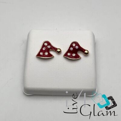 Christmas Stud Earring Elf Hat