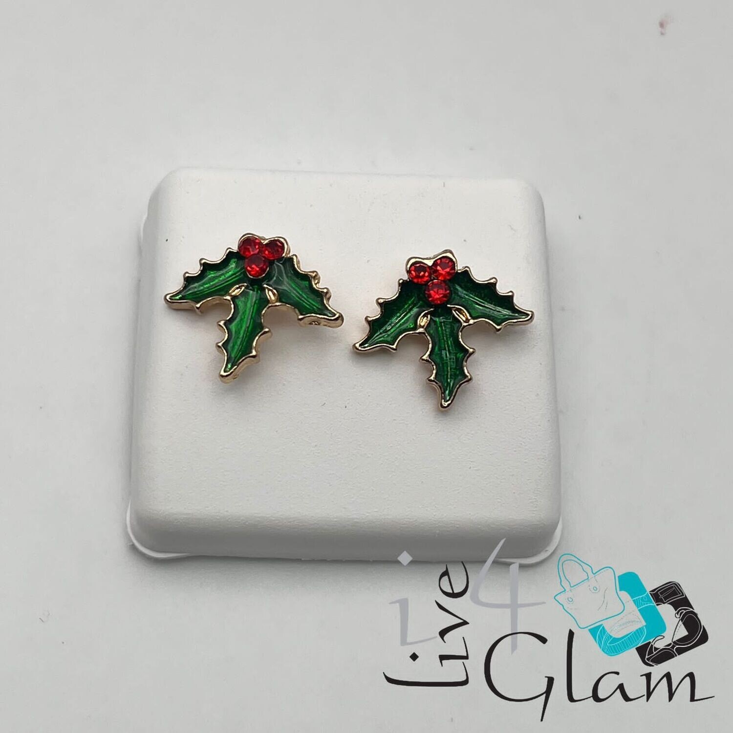 Christmas Stud Earring Mistletoe