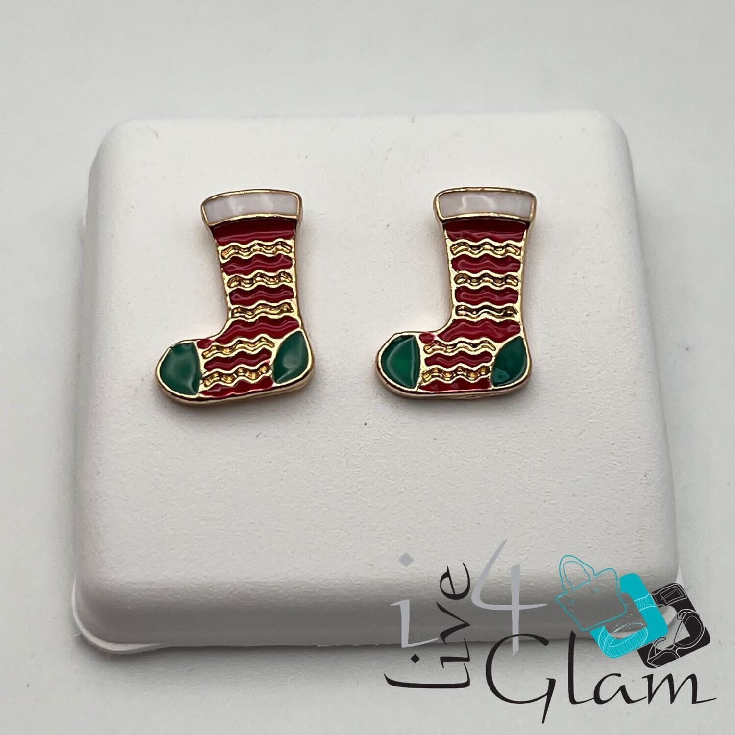 Christmas Stud Earring Socks