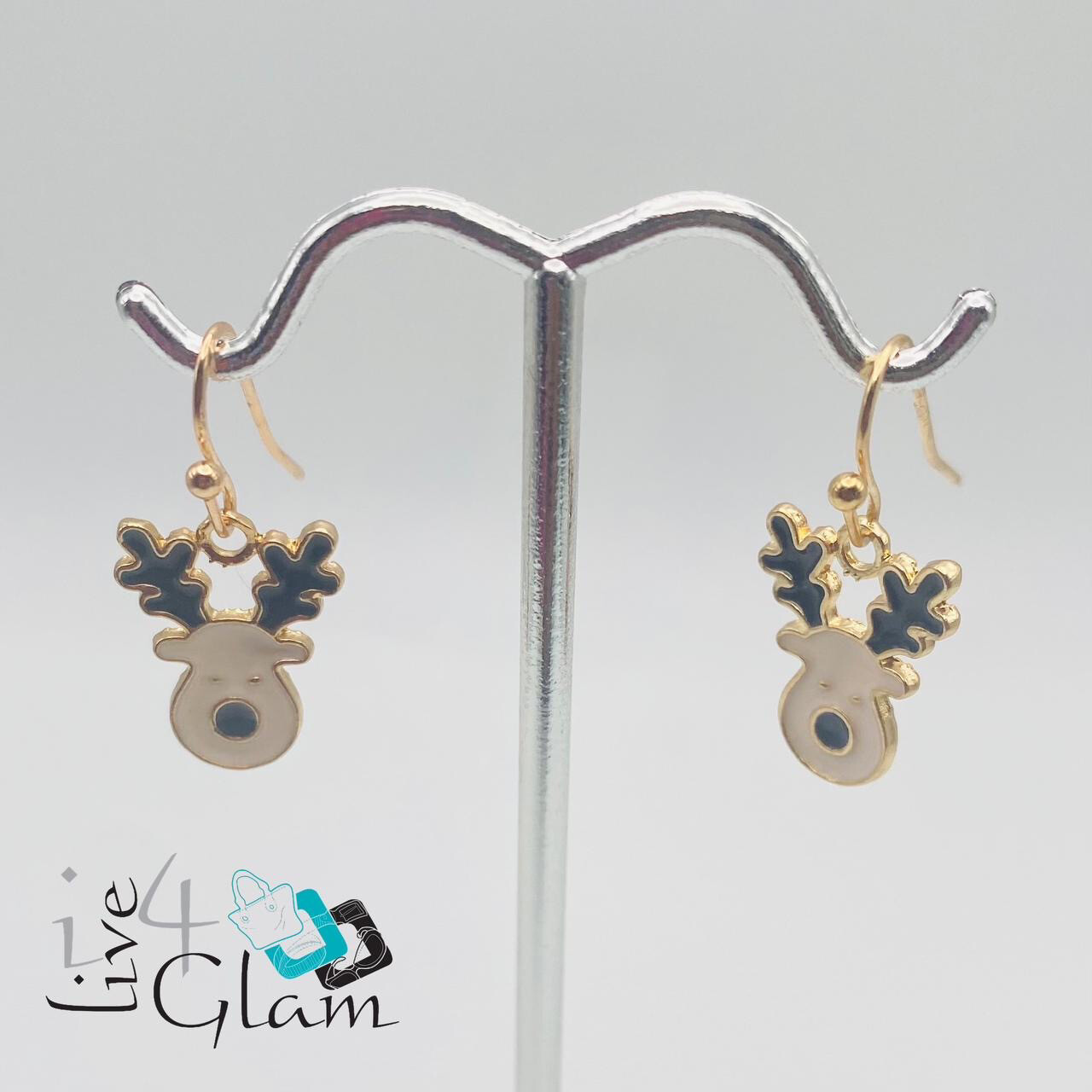 Christmas Hanging Earring Reindeer Head