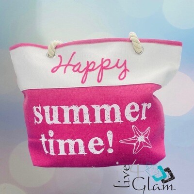 Happy Summer Time Beach Bag