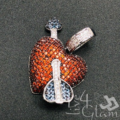 Fashion Arrow Through Heart Pendant