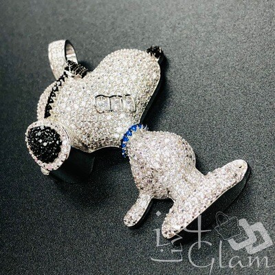 Fashion Snoopy Iced Out Pendant