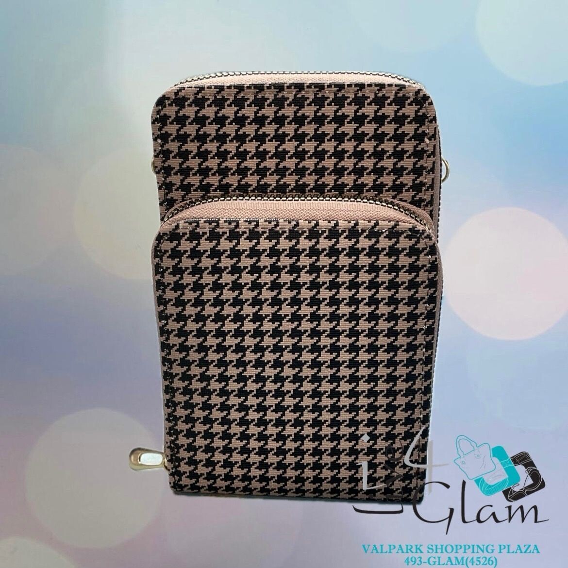 Crossbody Houndstooth Purse