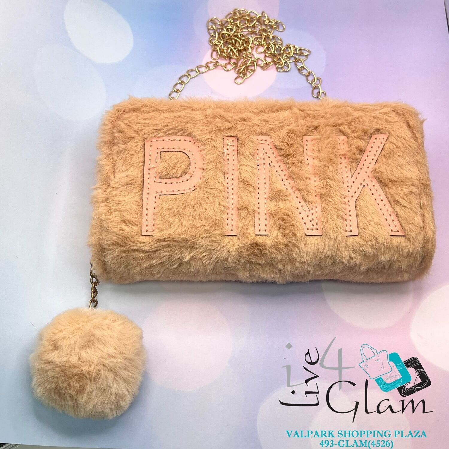 Brown Fluffy Purse