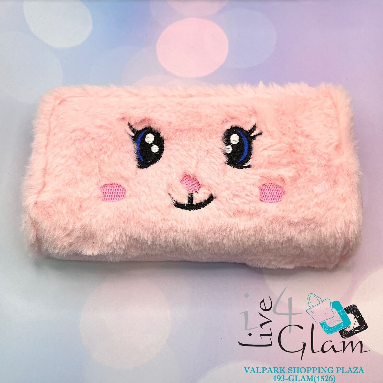 Pink Fluffy Character Purse