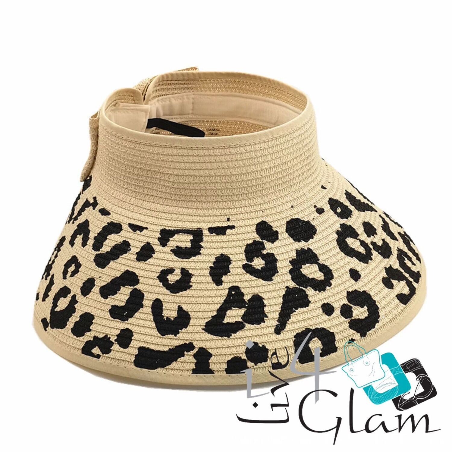 Women&#39;s Foldable Sun Hat , Color: Cheetah