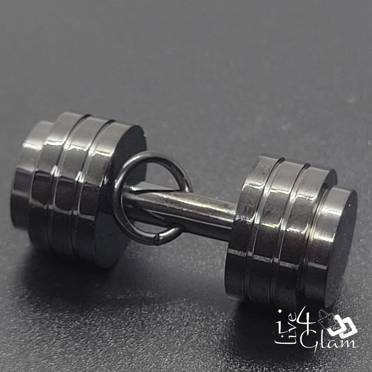 Stainless Steel Large Dumbbell Pendant