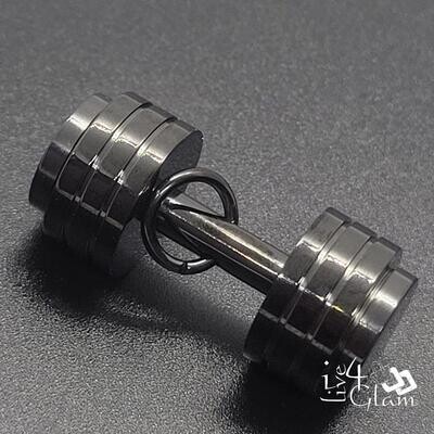 Stainless Steel Large Dumbbell Pendant