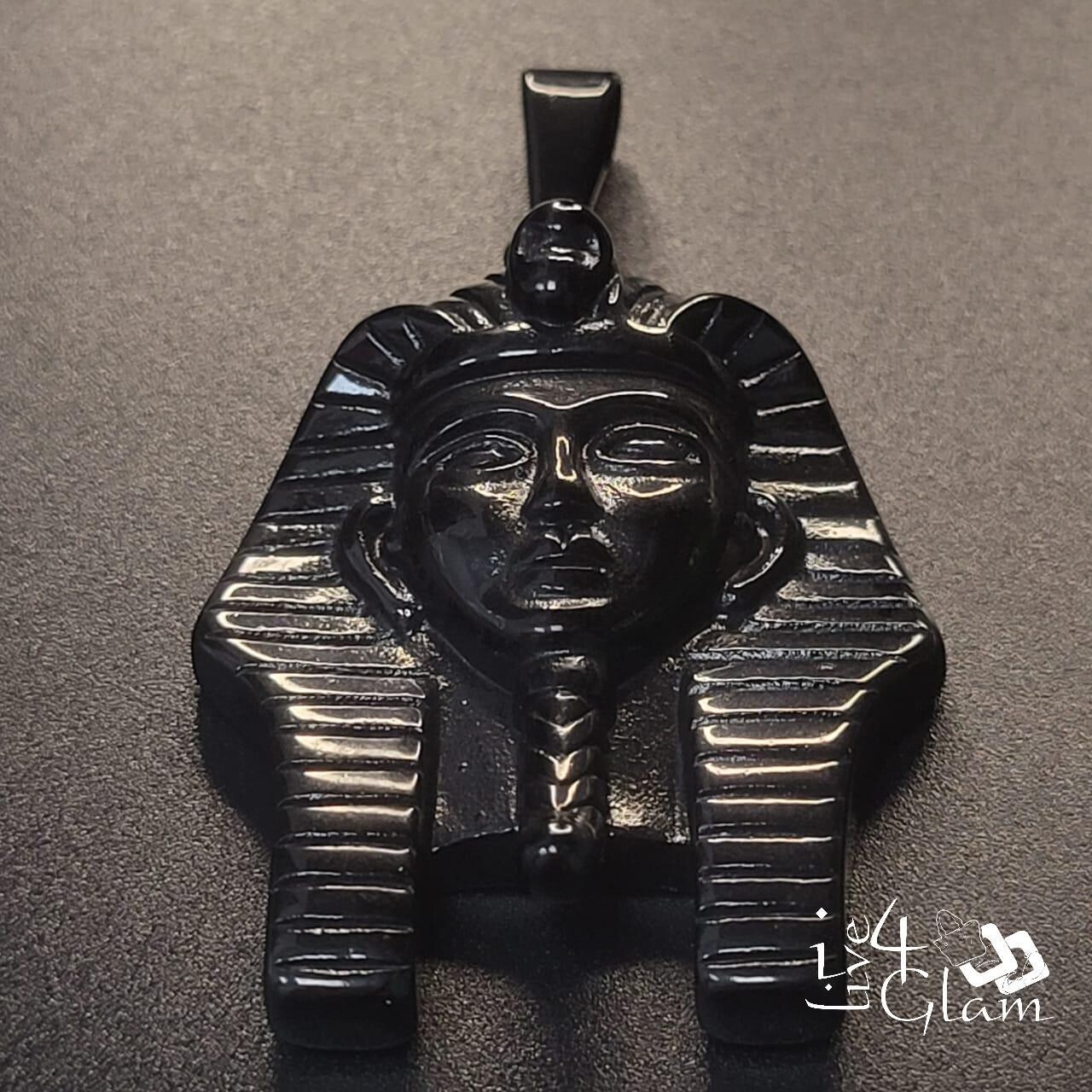 Stainless Steel Black Pharaoh Pendant