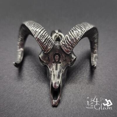 Stainless Steel Goat Head Pendant