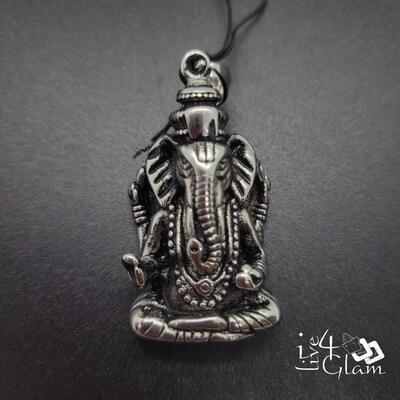 Stainless Steel Silver Ganesh Pendant