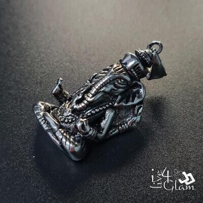 Stainless Steel Silver Ganesh Pendant