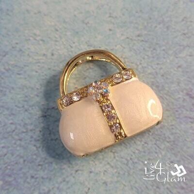 White Purse Charm