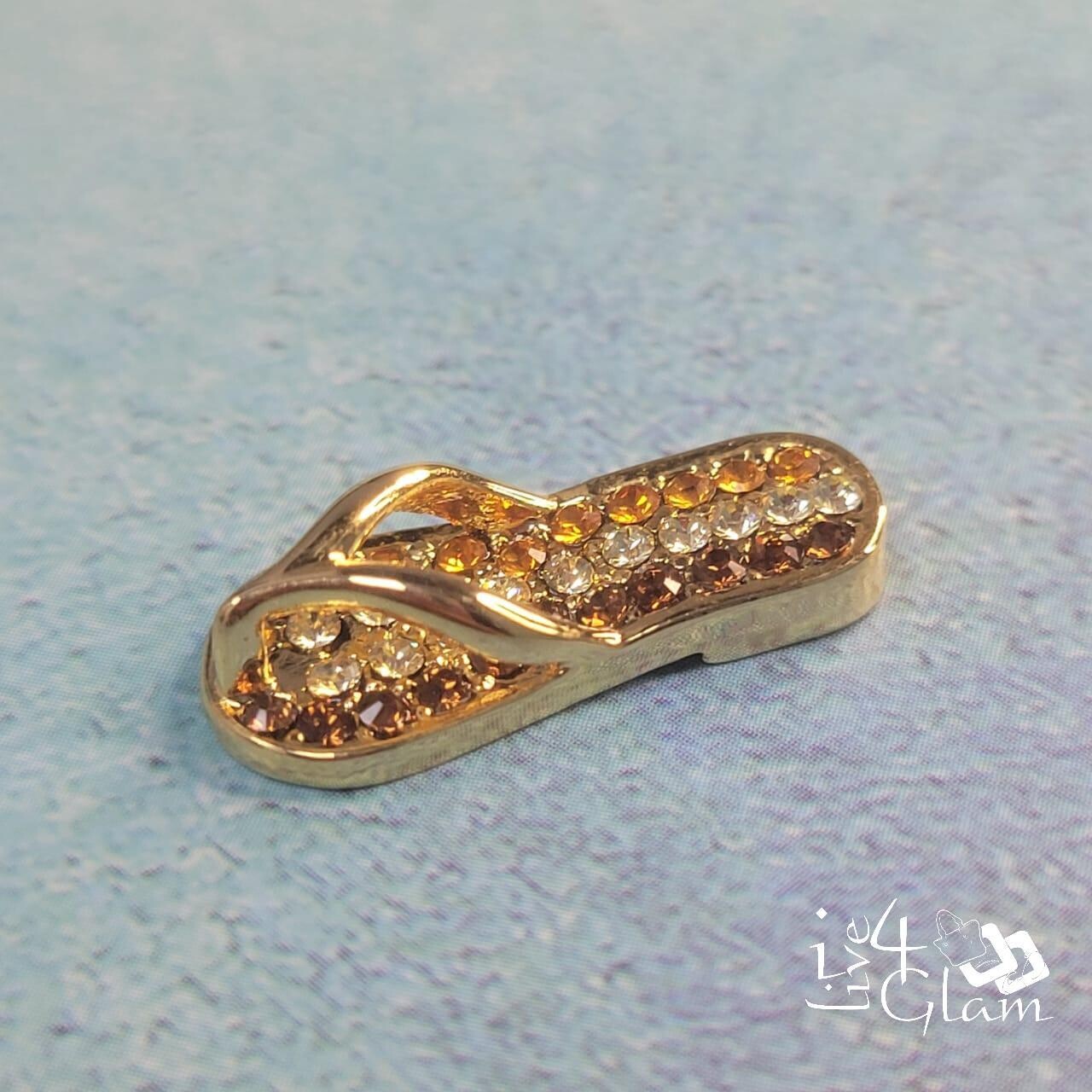Flip Flop Charm, Color: Gold