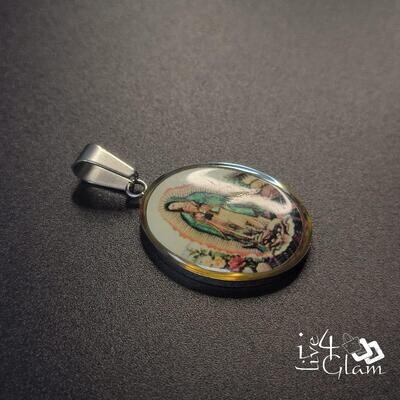 Stainless Steel Silver Mary Mother Pendant