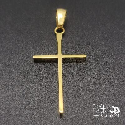 Stainless Steel Thin Gold Cross  Pendant