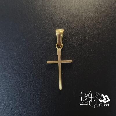 Stainless Steel Small Gold Thin Cross Pendant