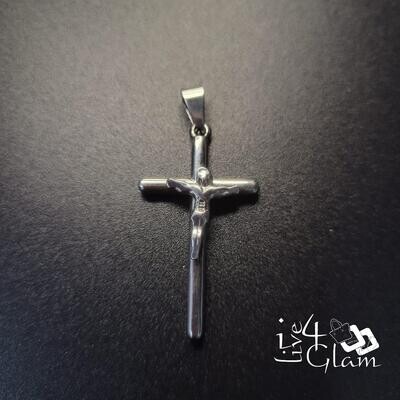 Stainless Steel Medium Silver Crucifix Pendant