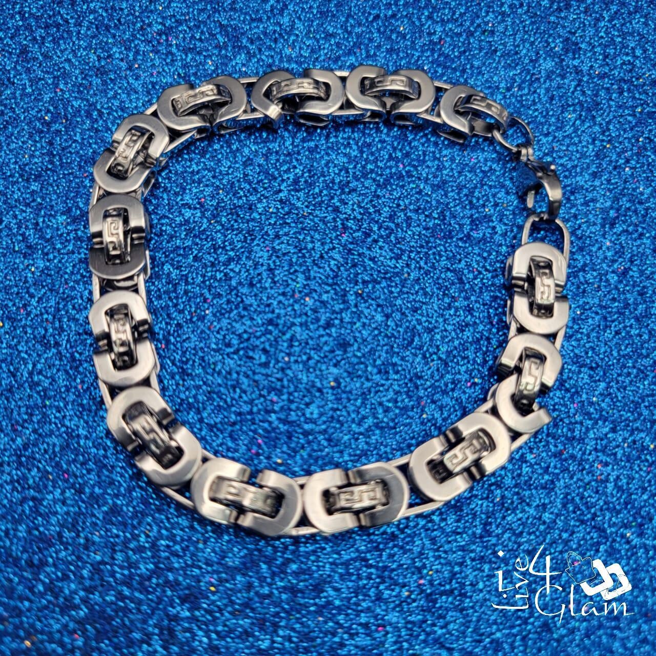 Stainless Steel Silver Pattern Handband