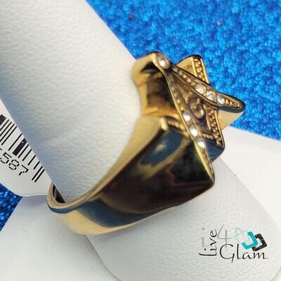 Stainless Steel Free Mason Gold Ring