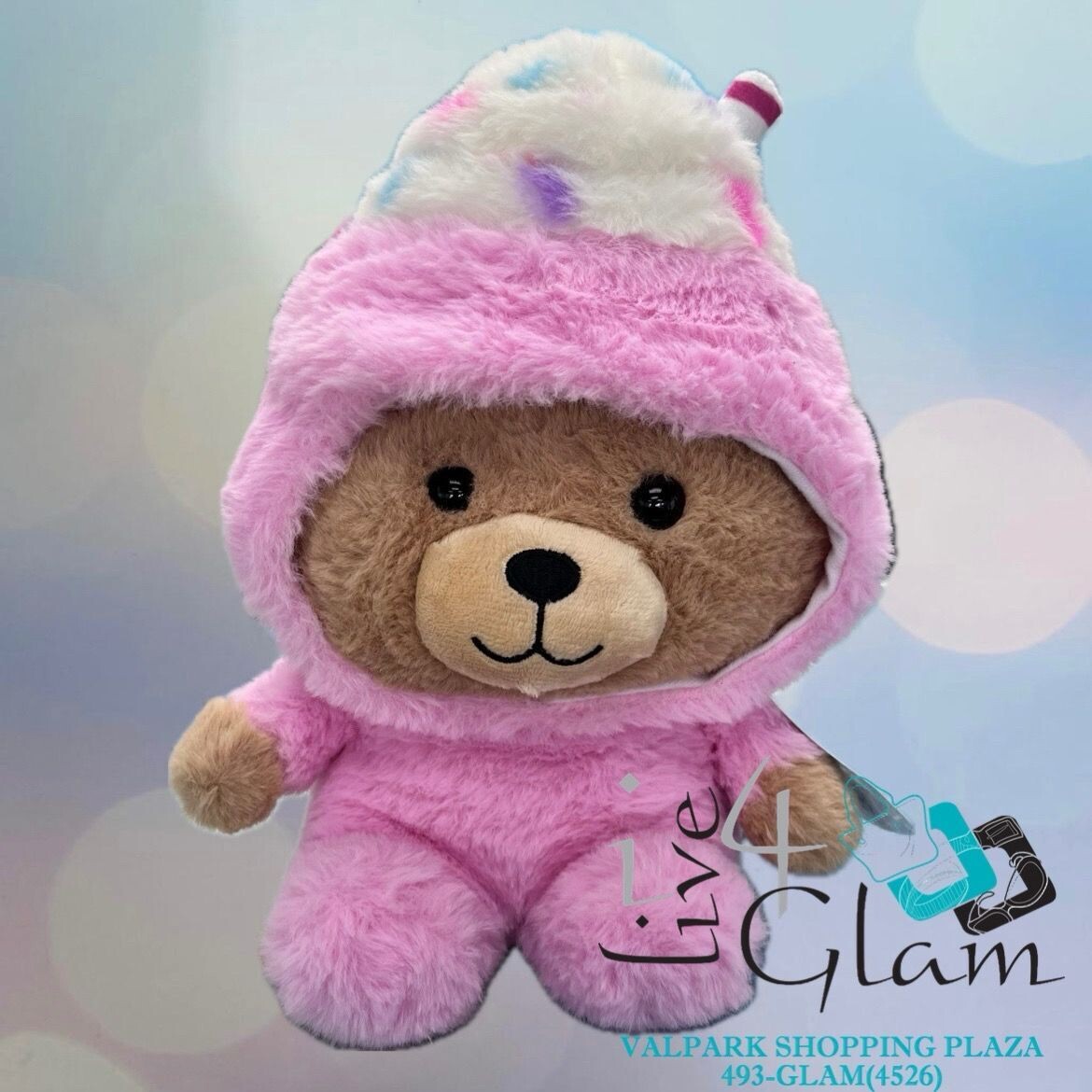 Plush Huggables Cute &amp; Cuddly Pink Bear