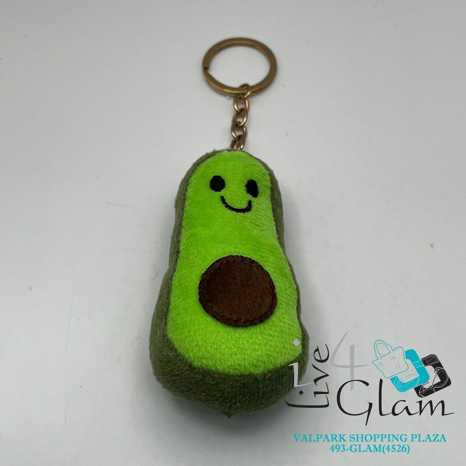 Plush Avocado Keychain