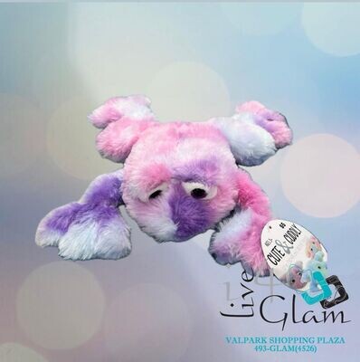 Plush Huggables Cute &amp; Cuddly Tie Dye Frog