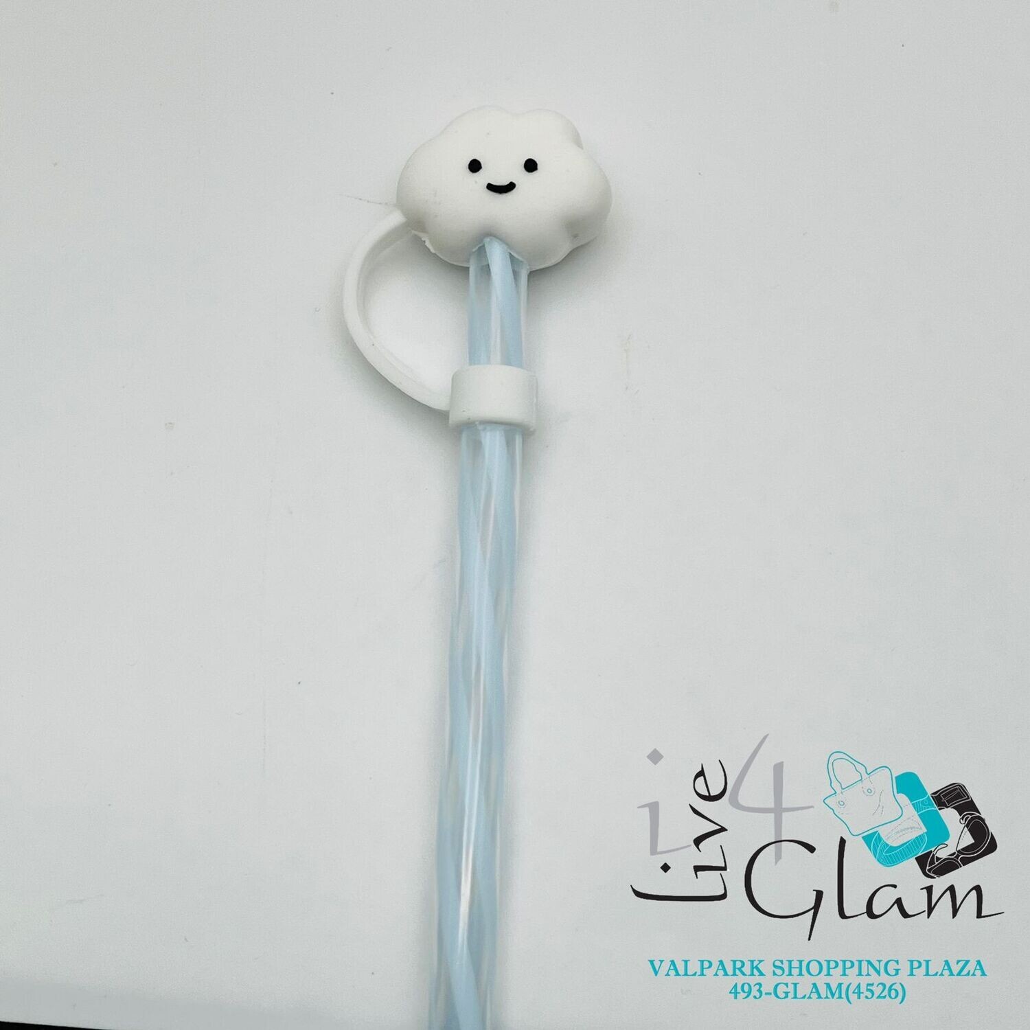Cloud Straw Cover w Straw
