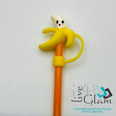 Banana Straw Cover w Straw