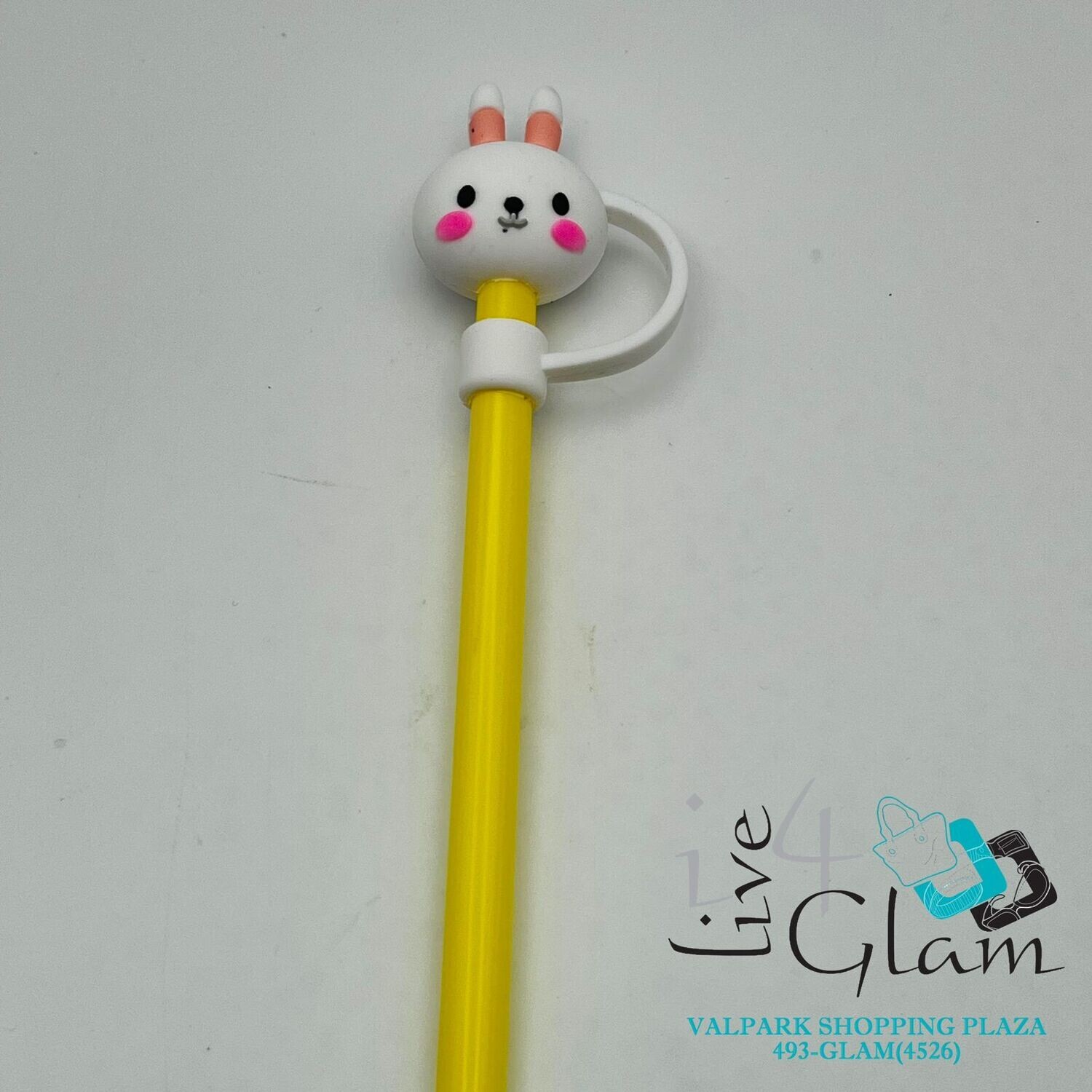 Bunny Straw Cover w Straw