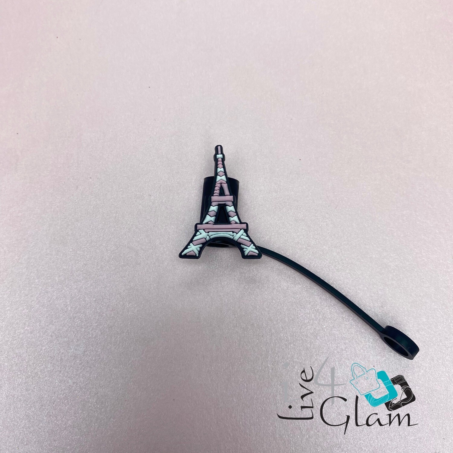 Pink Straw Cover Eiffel Tower