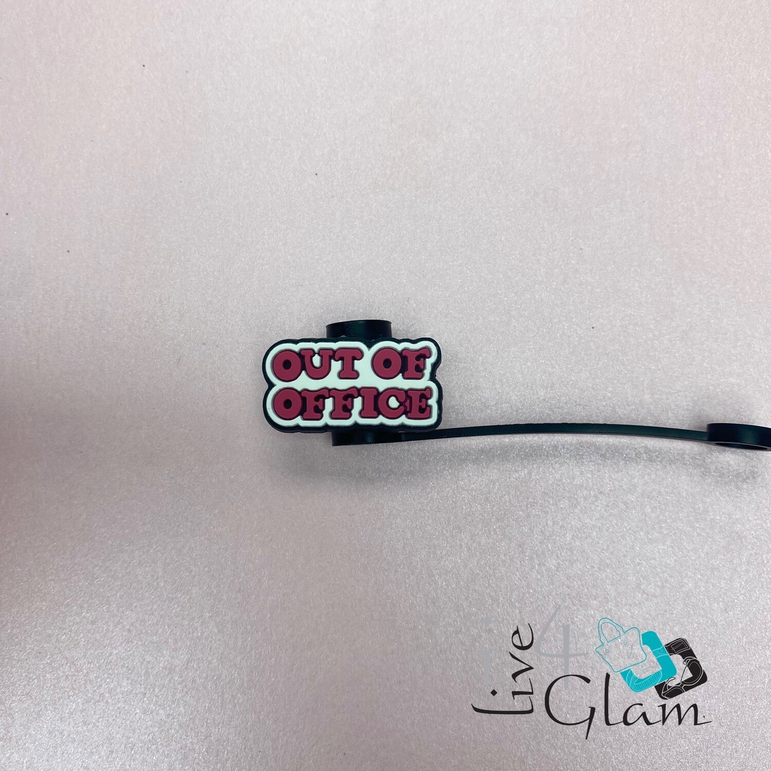 Pink Straw Cover Out of Office