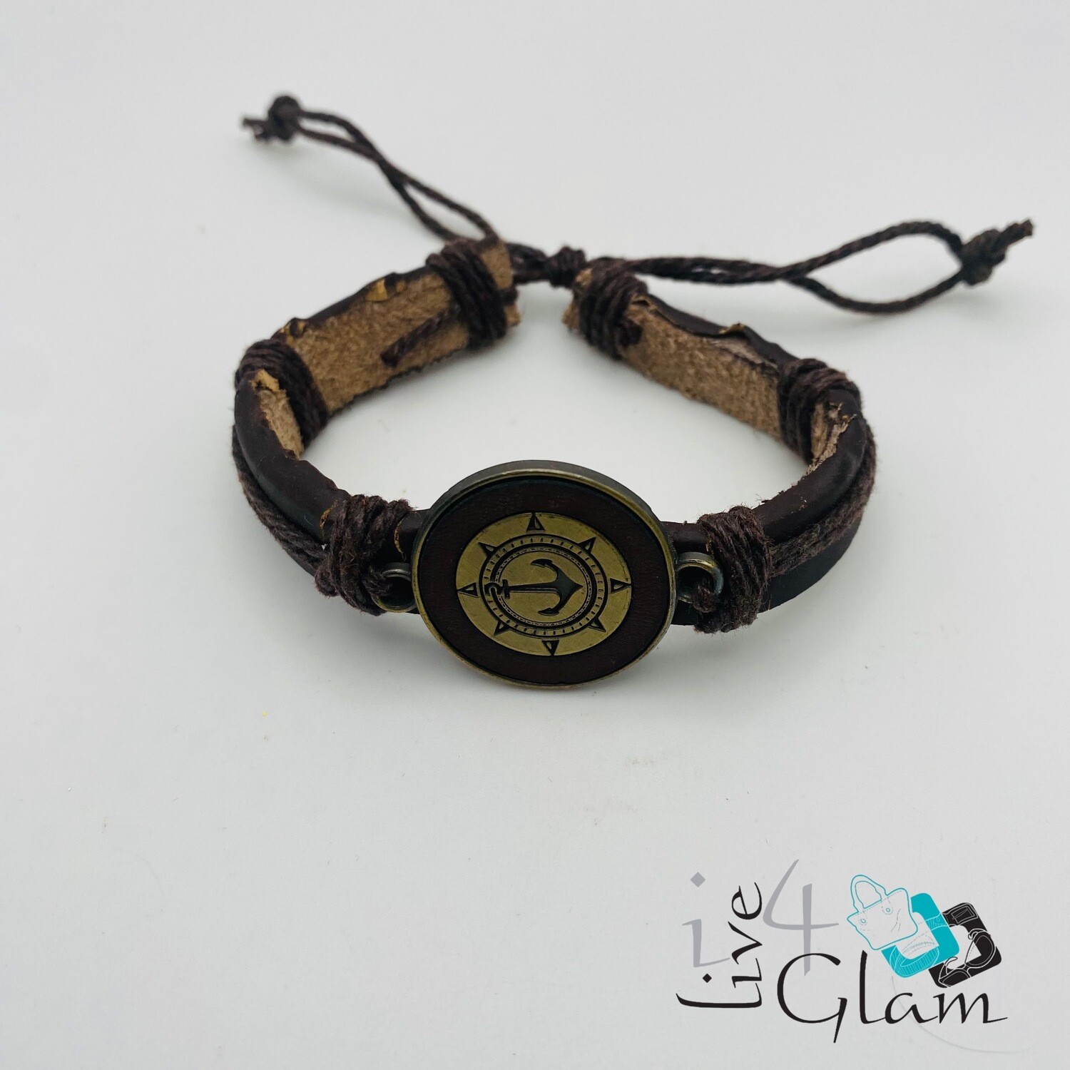 Anchor Leather Handband
