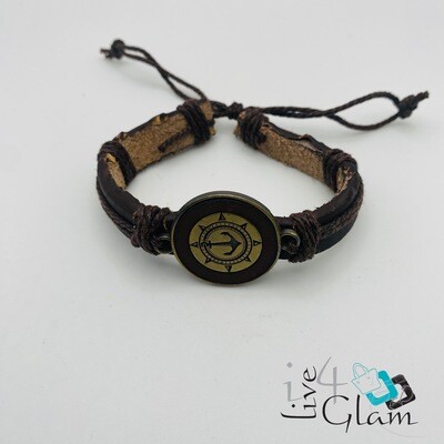 Anchor Leather Handband