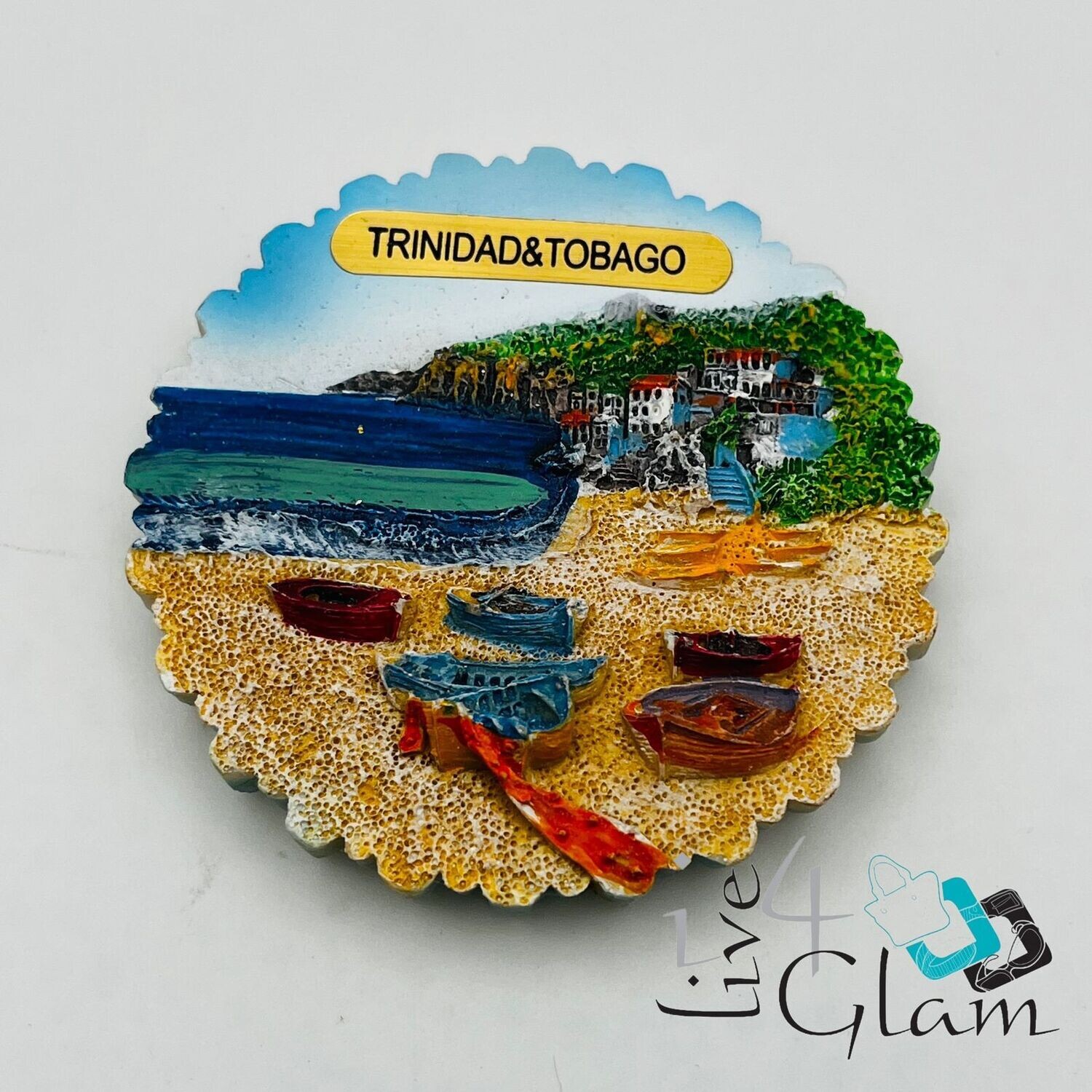 Trinidad and Tobago Round Magnet