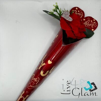 Single Valentine's Rose