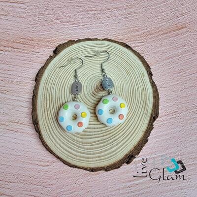 Hand Made Hanging Earring Donut
