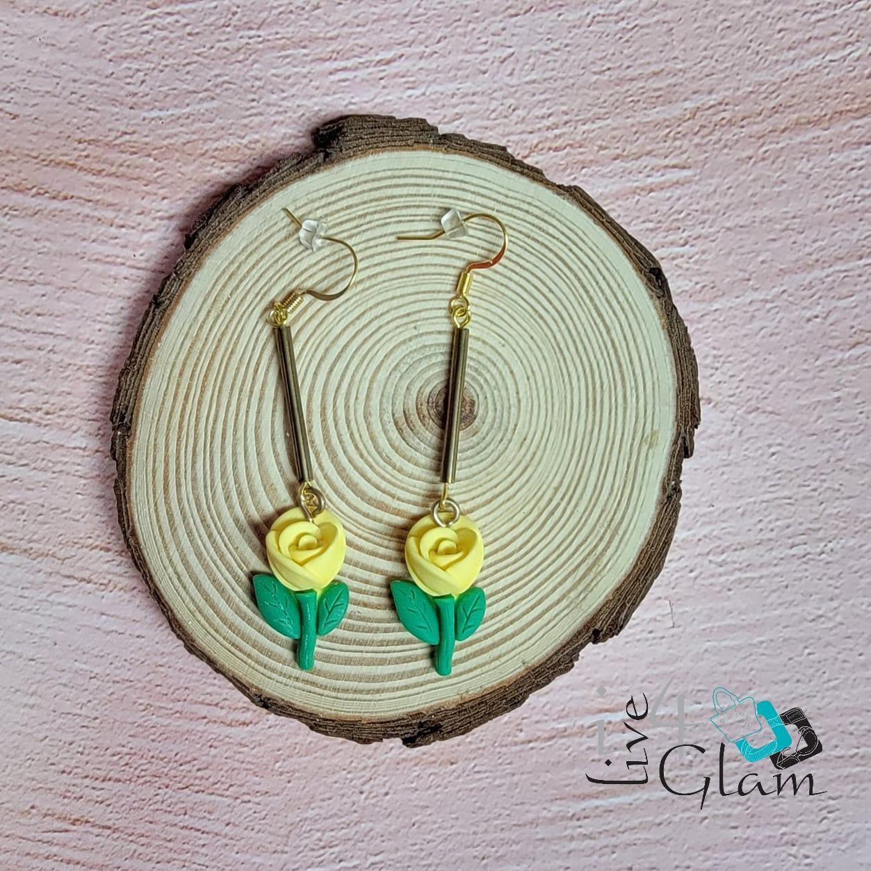 Hand Made Hanging Earring Flower