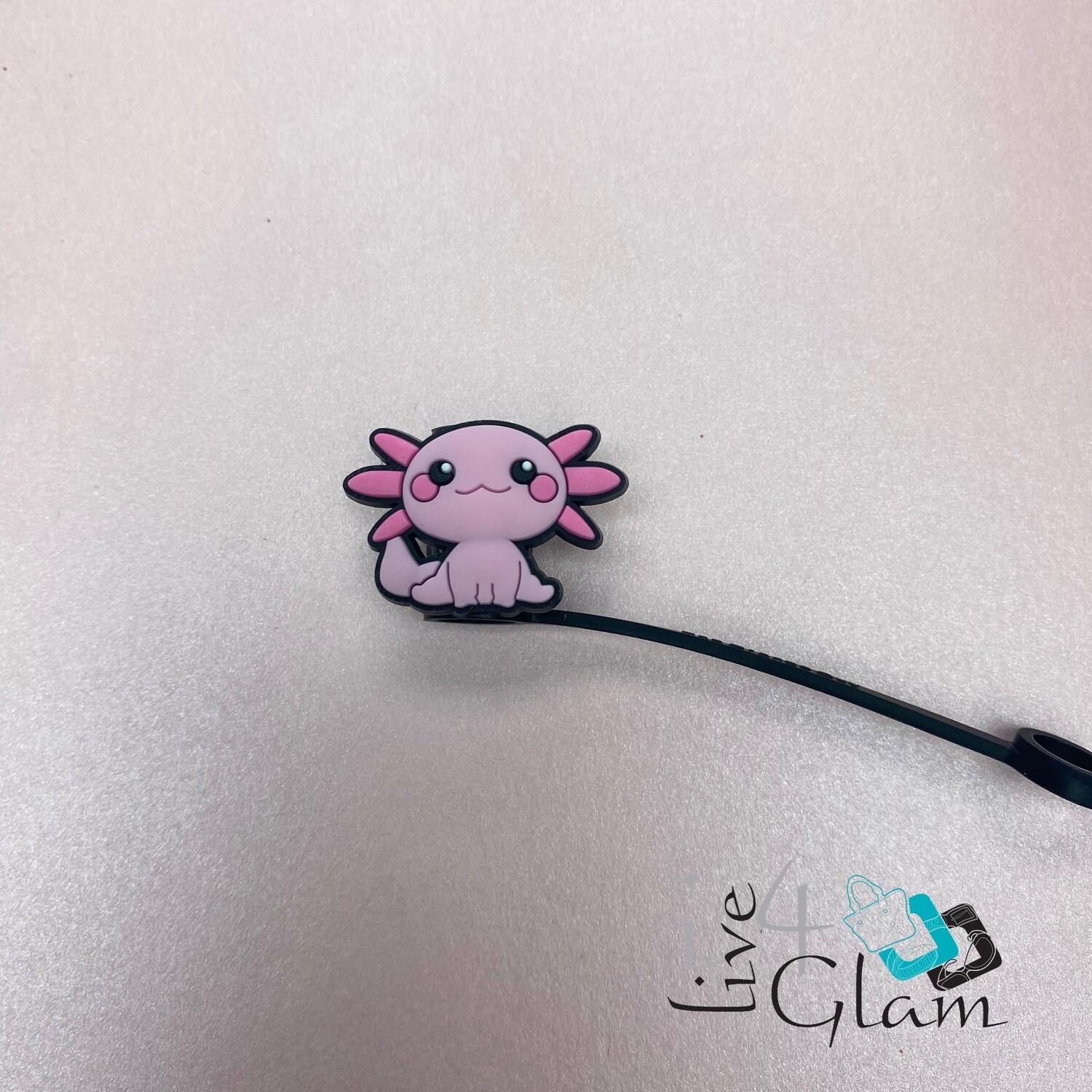 Pink Straw Cover Axolotl, Style: Style 1