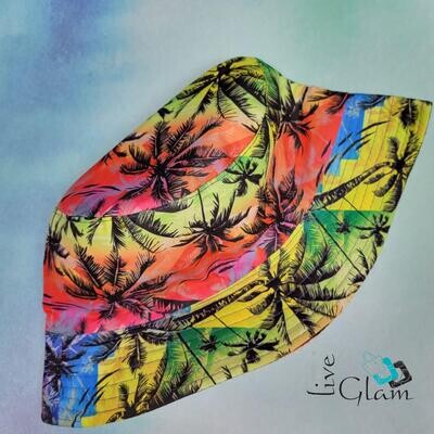  Reversible Palm Tree Bucket Hat